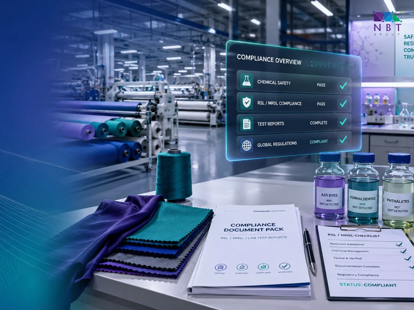 RSL vs MRSL textile compliance explainer showing finished-product and manufacturing-input focus